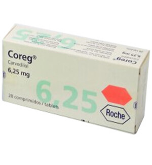 Coreg Carvedilol 6.25mg Tablets