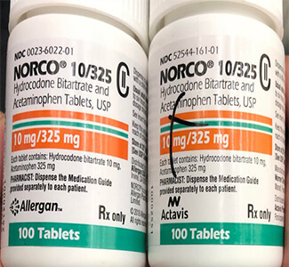 Generic Norco Acetaminophen hydrocodone 325mg 10mg Online