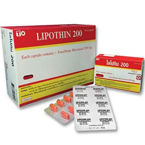 Lipothin Fenofibrate 200mg Tablets