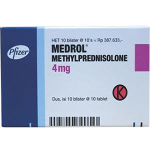 Medrol Methylprednisolone 4mg Tablets