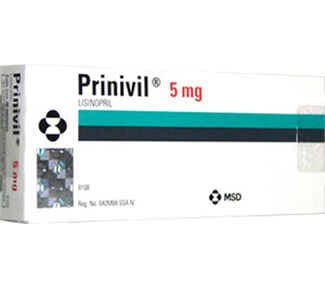 Prinivil Lisinopril 5mg Tablets