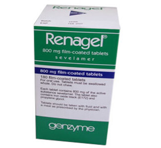 Renagel Sevelamer 800mg Tablets