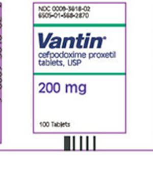 Vantin Cefpodoxime 200mg Tablets